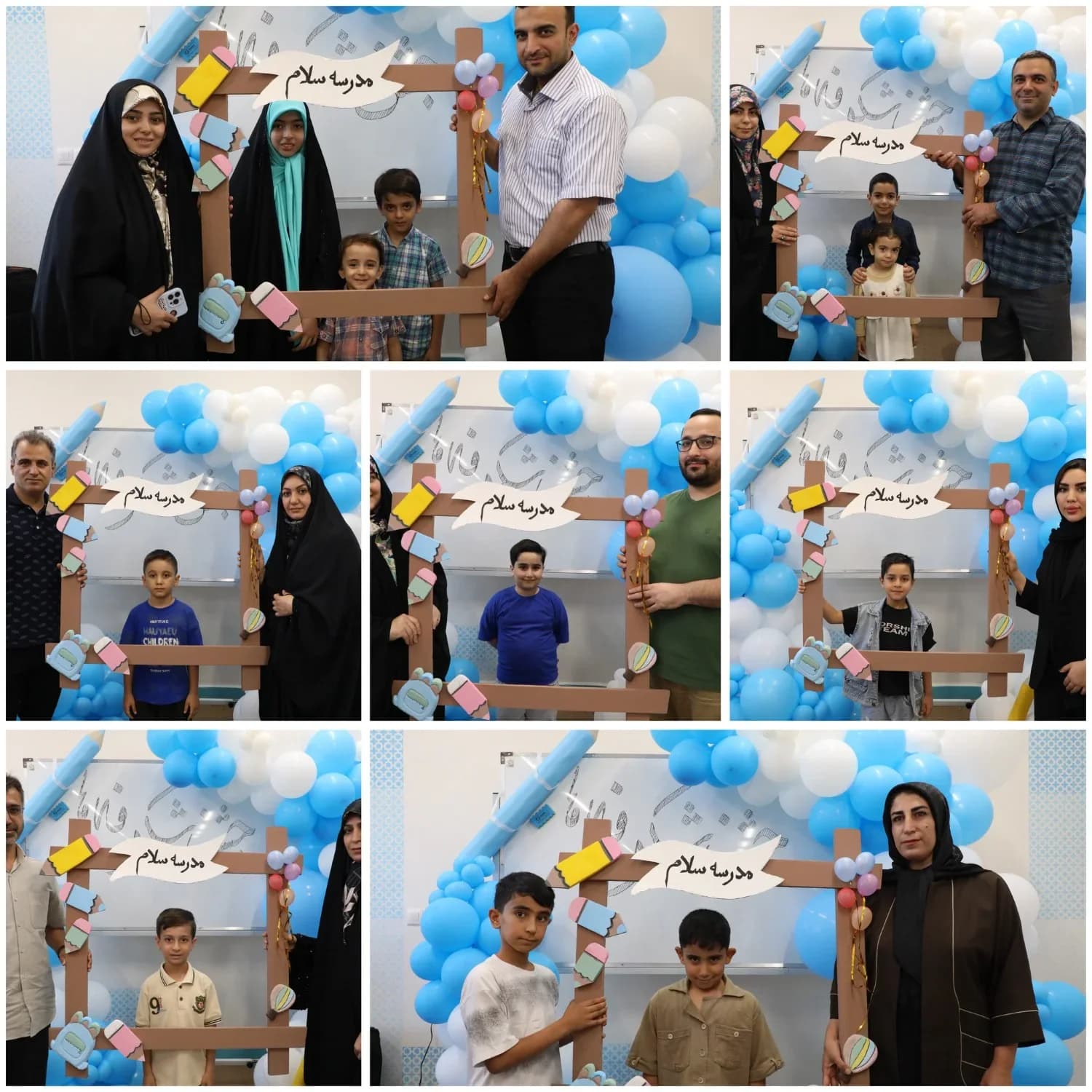 مجموعه عکس‌های خانوادگی دانش‌آموزان در قاب جشن شکوفه‌ها